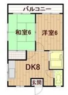 寿ハイツ【2階】の間取り