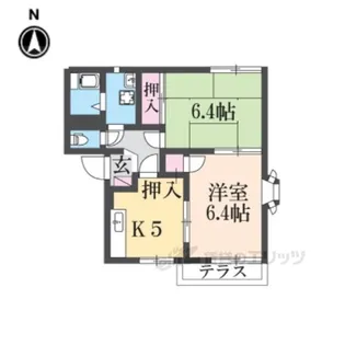 司ハイツ【1階】の間取り