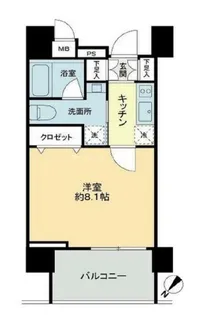 ステージファースト東大前【6階】の間取り