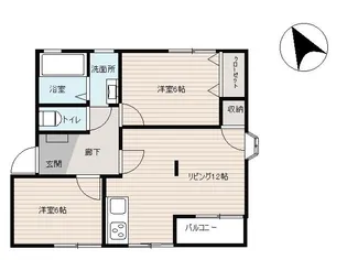 プルミエール久喜東【2階】の間取り