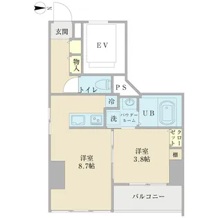 GRANDE深川【7階】の間取り