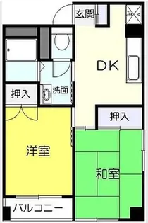 竜泉グリーンハイツ【5階】の間取り