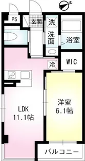 ウエストヒルズ【4階】の間取り