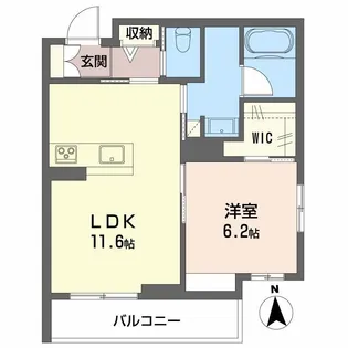 フェリシア【1階】の間取り