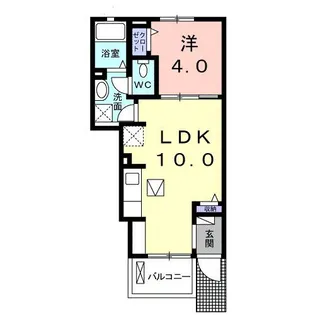 ビバコート【1階】の間取り