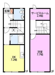 メゾネットキューブ【2階】の間取り