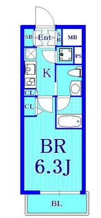 リヴシティ横濱関内【4階】の間取り