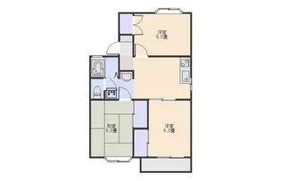 ラ・ホンテ・コグレD【2階】の間取り