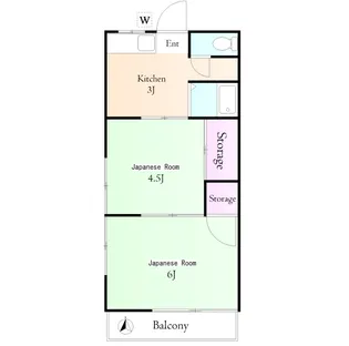サンハイツ成増【1階】の間取り