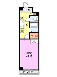 グローリー東明【2階】の間取り