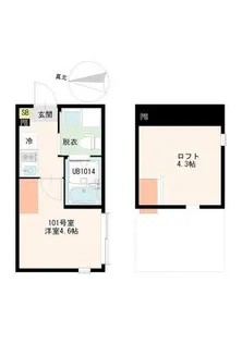 西野MTHレジデンス【1階】の間取り