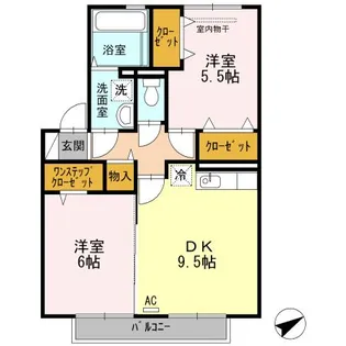 スターパレス下松 ヘラクレス館【2階】の間取り