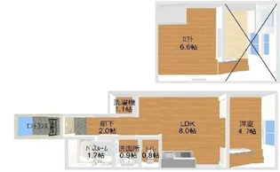 フロマージュ東中野【1階】の間取り