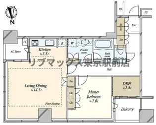 東京タイムズタワー【12階】の間取り