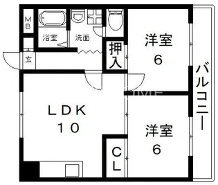 七福興産ビル【5階】の間取り