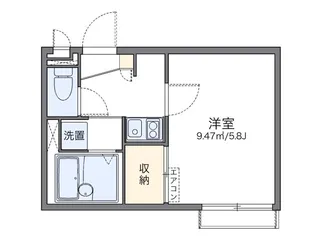 レオパレスカラコレス【2階】の間取り