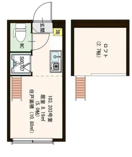ハーモニーテラス代田橋【1階】の間取り