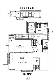 ドゥーサー【2階】の間取り