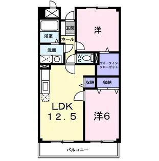 エーヴィヒ畠中I【2階】の間取り
