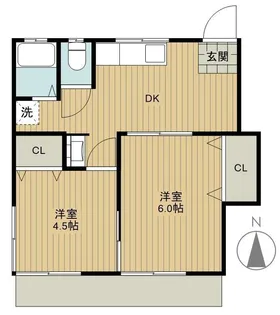 第二山文荘【1階】の間取り