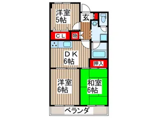 キャッスル長沢【4階】の間取り