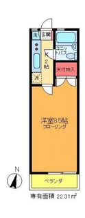 ハイツコシヅカ【1階】の間取り