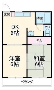 ファミールカトウII【2階】の間取り