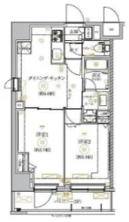 RELUXIA墨田八広【6階】の間取り