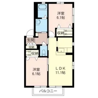 ドミールC【2階】の間取り