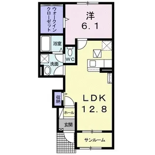 エレガンシア II【1階】の間取り