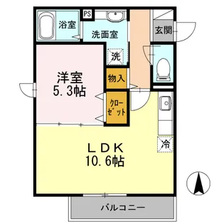 クレールコート板橋幸町【1階】の間取り