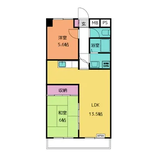 ブラッサム鵜の森【4階】の間取り
