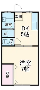 チェリーハイツA【1階】の間取り