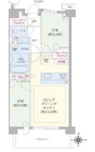 パークホームズ南船橋 イースト棟【6階】の間取り