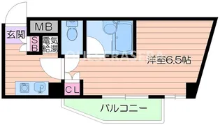 ドミール堺筋本町【10階】の間取り