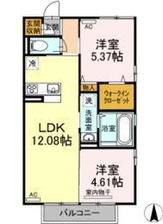パル霧島【2階】の間取り
