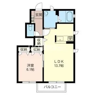 サザンウィンド A【1階】の間取り