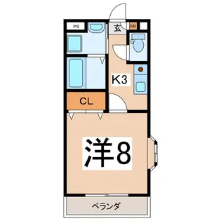 ケイズガーデン【4階】の間取り