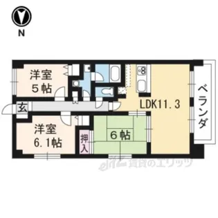 プリマベーラ北山【4階】の間取り