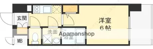 エスリードレジデンスグラン大阪福島ノース【8階】の間取り