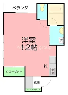 コーポ真【1階】の間取り