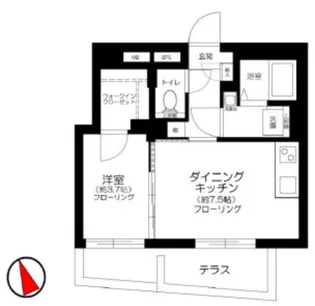 トグル護国寺【1階】の間取り