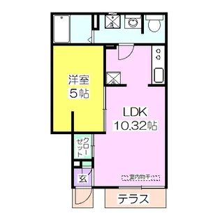 トカース吉町【1階】の間取り