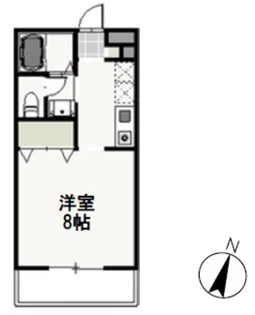 ベール花尻B【2階】の間取り