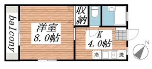ハイツオズワルドI【2階】の間取り