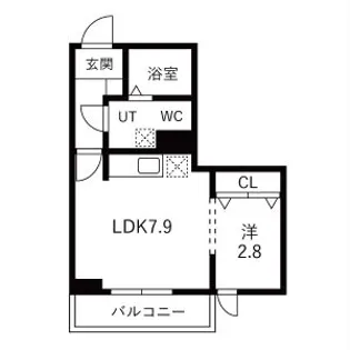 メリディアン利府加瀬壱番館【1階】の間取り