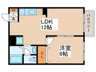 ラ・リナシェンテA【2階】の間取り