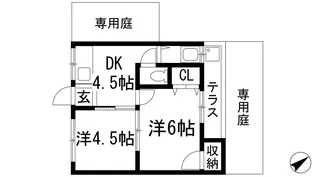 ハイツ桜台西【1階】の間取り