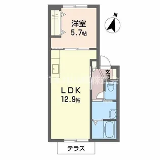 ミルキーウェイ I・II【1階】の間取り