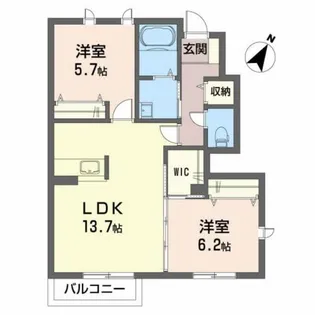 グランシャリオ【1階】の間取り
